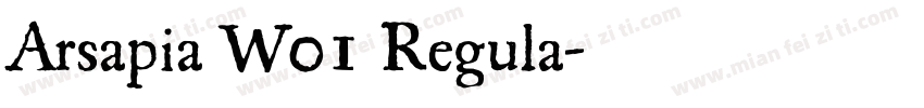 Arsapia W01 Regula字体转换